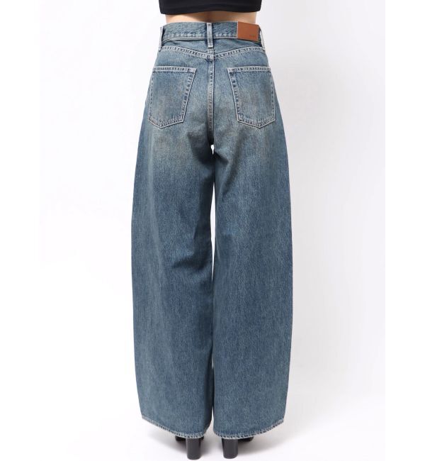 EVRIS「ヴィンテージライクボリュームワイドデニムパンツ」|デニム|