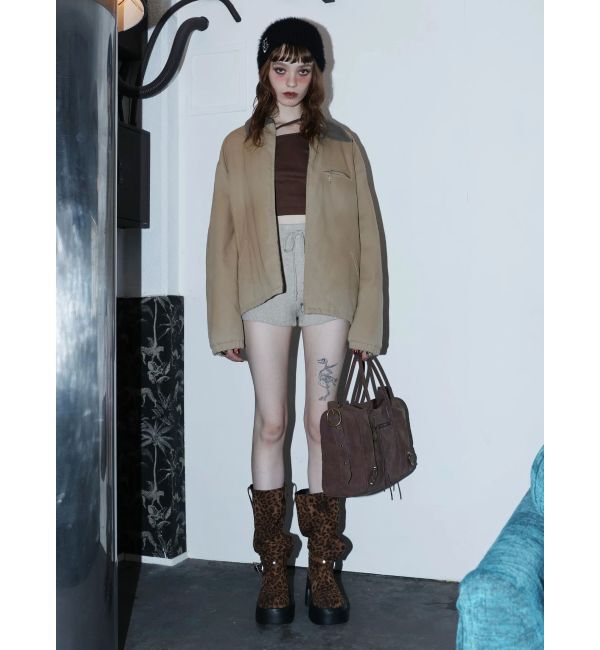 EVRIS「フェイクスウェードエンジニアブーツ」|ロングブーツ|