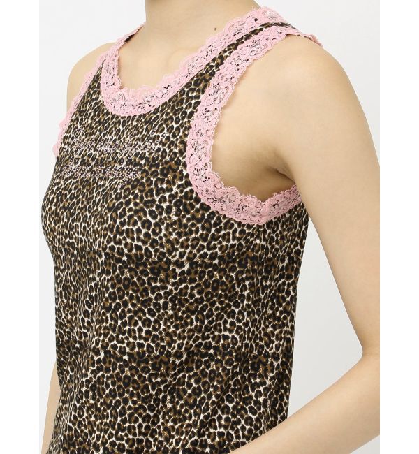 jouetie「レースラインストーンロゴタンクトップ」|タンクトップ|