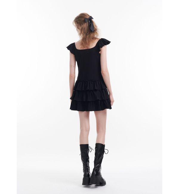 jouetie「フレンチスリーブフリルワンピース」|ワンピース|