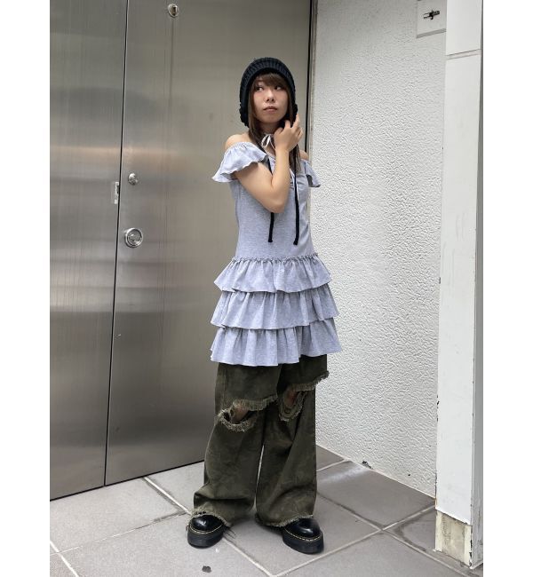 jouetie「フレンチスリーブフリルワンピース」|ワンピース|