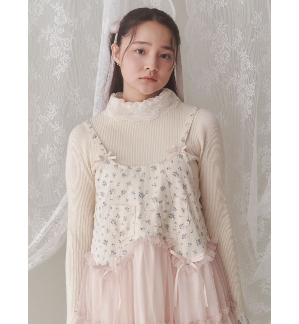 merry jenny「petit flowerチュールキャミワンピース」|ワンピース|