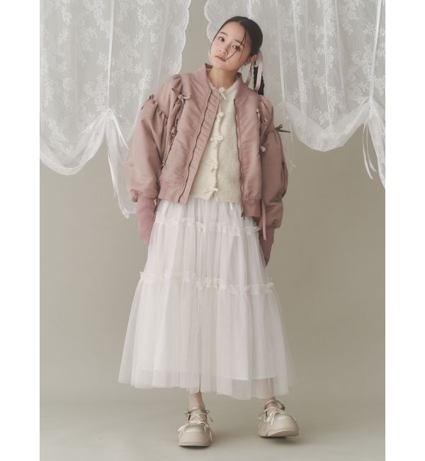 merry jenny「petit flowerチュールキャミワンピース」|ワンピース|