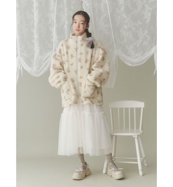 merry jenny「petit flowerチュールキャミワンピース」|ワンピース|
