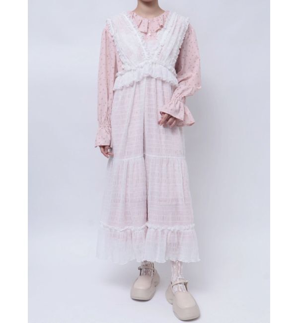 merry jenny「チュールフリルレイヤードワンピース」|ワンピース|