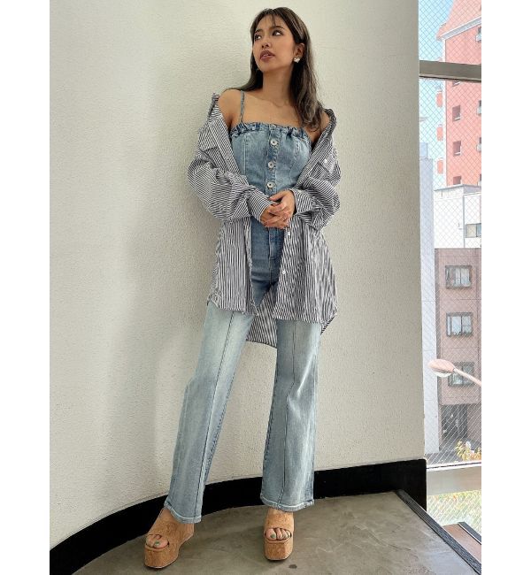 GYDA「シンプルストライプシャツ」|シャツ・ブラウス|