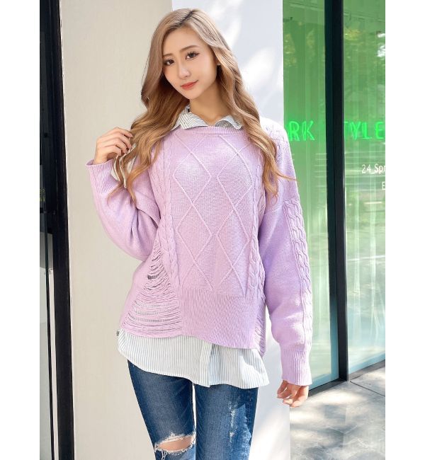 GYDA「シンプルストライプシャツ」|シャツ・ブラウス|