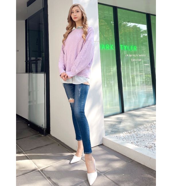 GYDA「シンプルストライプシャツ」|シャツ・ブラウス|