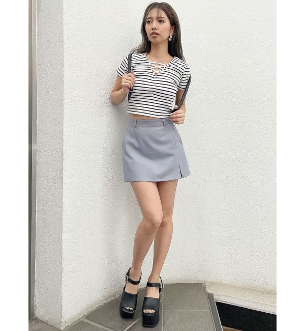 GYDA「フェイクスリットスカートライクショートパンツ」|その他|