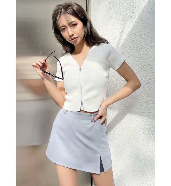 GYDA「フェイクスリットスカートライクショートパンツ」|その他|