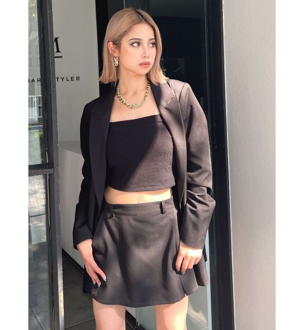 GYDA「フェイクスリットスカートライクショートパンツ」|その他|