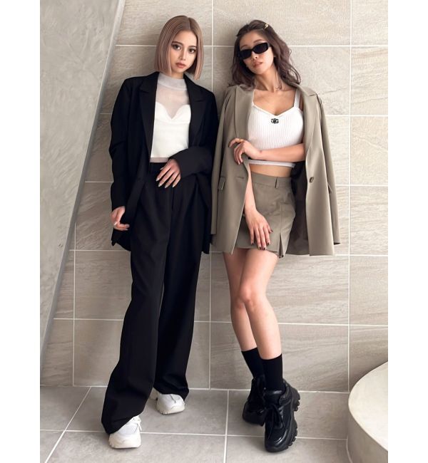 GYDA「フェイクスリットスカートライクショートパンツ」|その他|