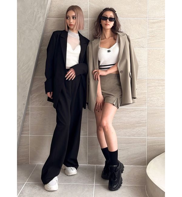 GYDA「フェイクスリットスカートライクショートパンツ」|その他|