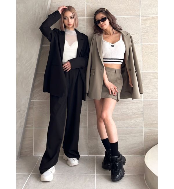 GYDA「フェイクスリットスカートライクショートパンツ」|その他|