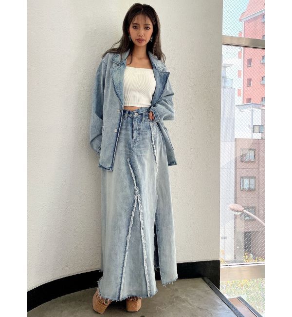 GYDA「デニムテーラードジャケット」|テーラードジャケット|