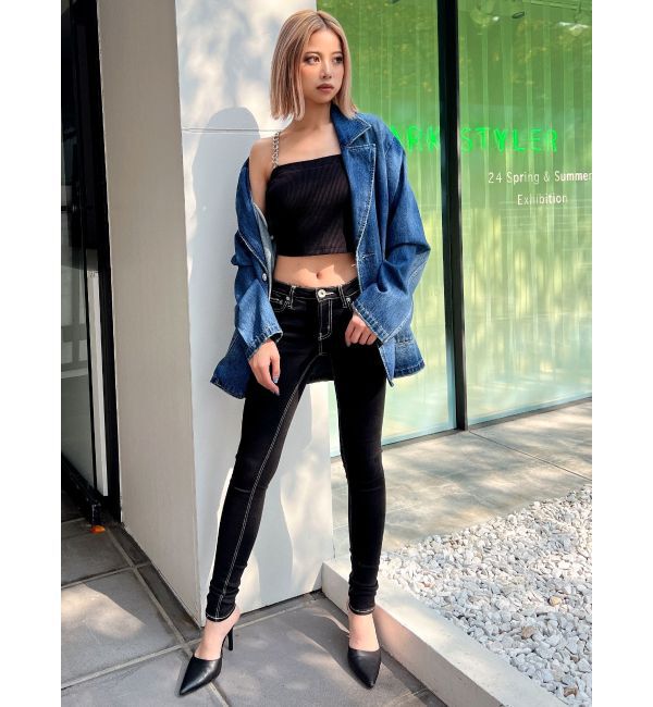 GYDA「デニムテーラードジャケット」|テーラードジャケット|