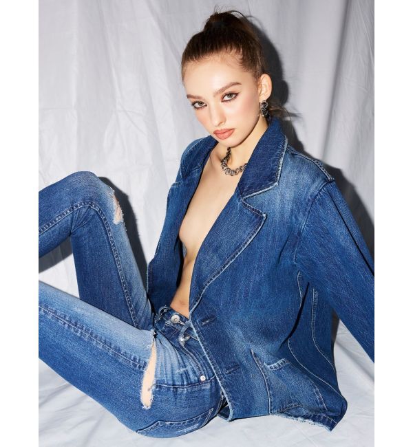 GYDA「デニムテーラードジャケット」|テーラードジャケット|