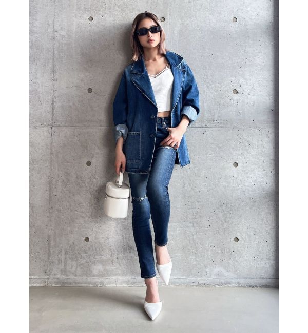 GYDA「デニムテーラードジャケット」|テーラードジャケット|