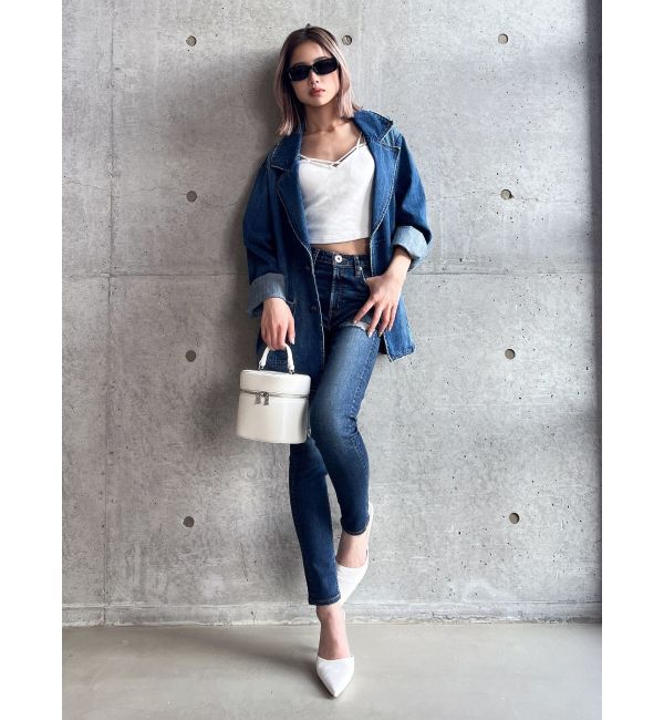 GYDA「デニムテーラードジャケット」|テーラードジャケット|