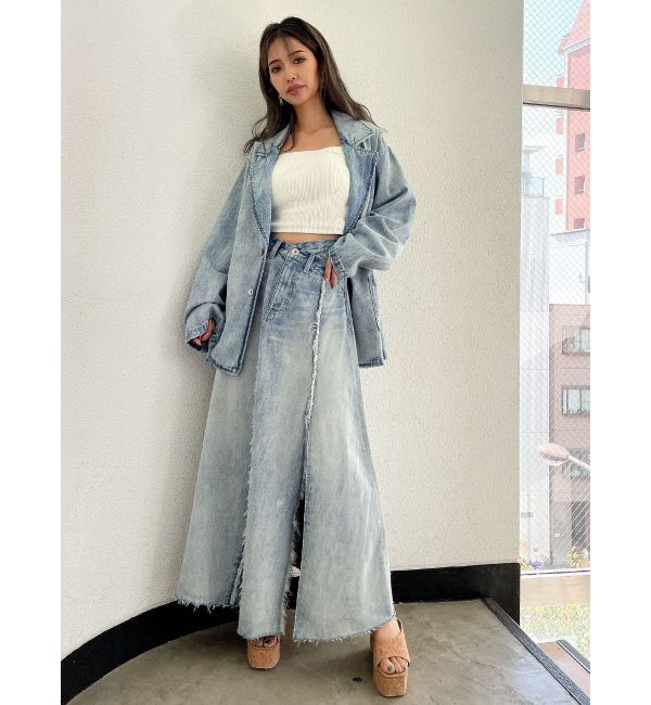 GYDA「デニムテーラードジャケット」|テーラードジャケット|