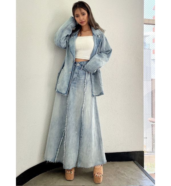 GYDA「デニムテーラードジャケット」|テーラードジャケット|