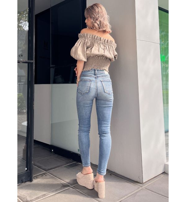 GYDA「ハイウエスト HIGH-END SKINNY デニムパンツ」|デニム|