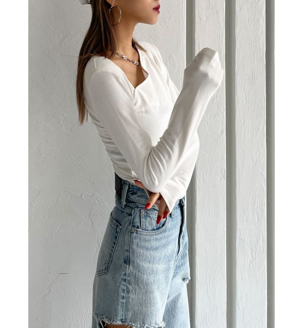 GYDA「【TINY】チェーンネックレス付きボディスーツ」|その他|オフホワイト