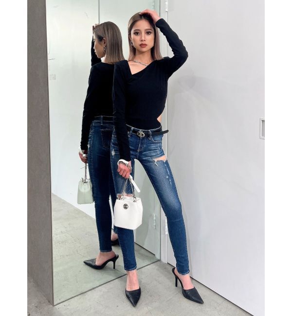 GYDA「【TINY】チェーンネックレス付きボディスーツ」|その他|