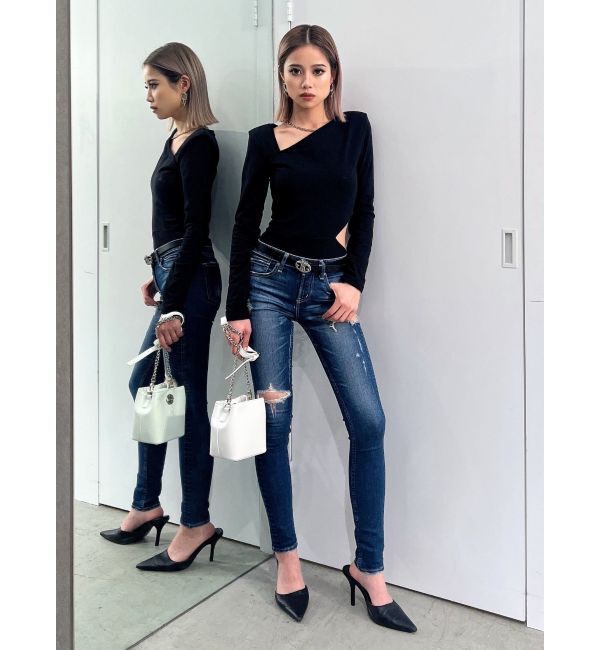 GYDA「【TINY】チェーンネックレス付きボディスーツ」|その他|