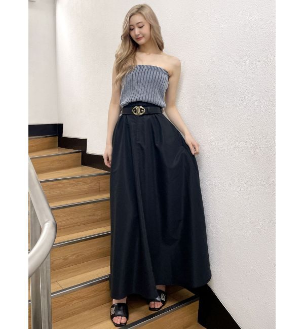 GYDA「ロングボリューム フレアスカート」|フレア|