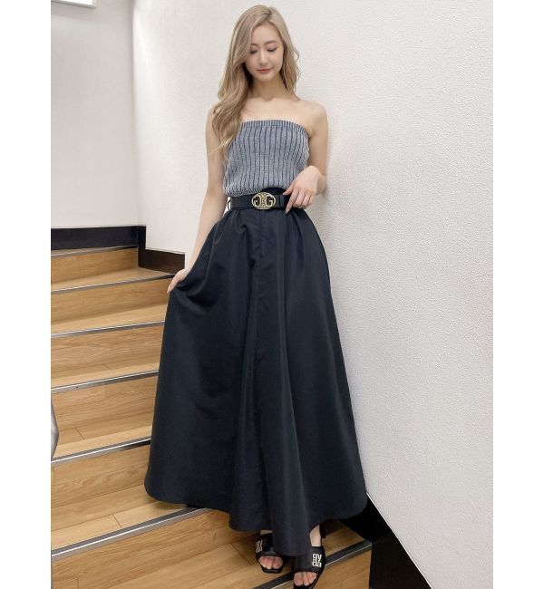 GYDA「ロングボリューム フレアスカート」|フレア|