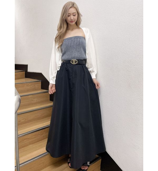 GYDA「ロングボリューム フレアスカート」|フレア|