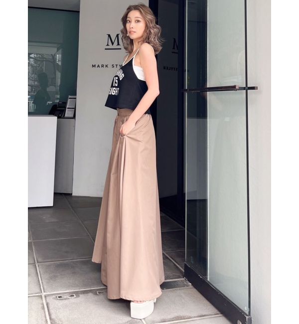 GYDA「ロングボリューム フレアスカート」|フレア|