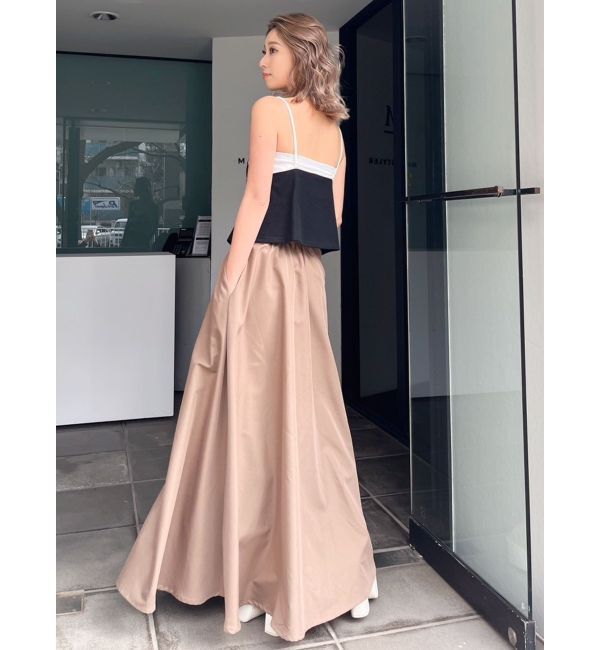 GYDA「ロングボリューム フレアスカート」|フレア|