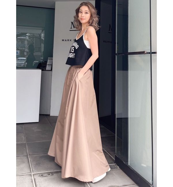 GYDA「ロングボリューム フレアスカート」|フレア|