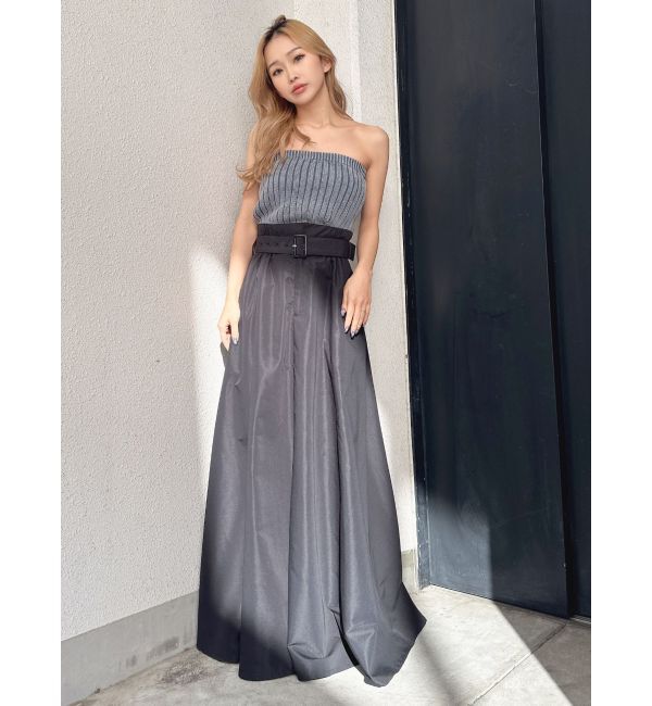 GYDA「ロングボリューム フレアスカート」|フレア|