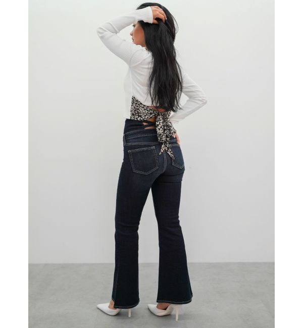 GYDA「レオパードBACKリボンテレコロンＴ」|Tシャツ・カットソー|