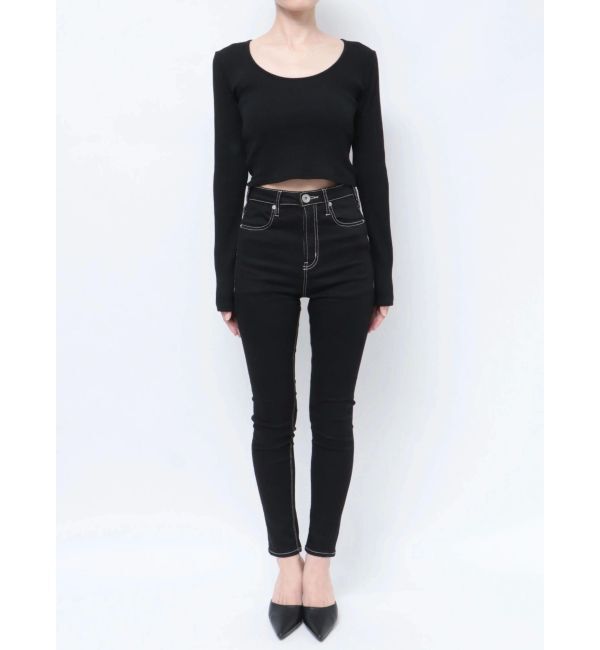 GYDA「レオパードBACKリボンテレコロンＴ」|Tシャツ・カットソー|