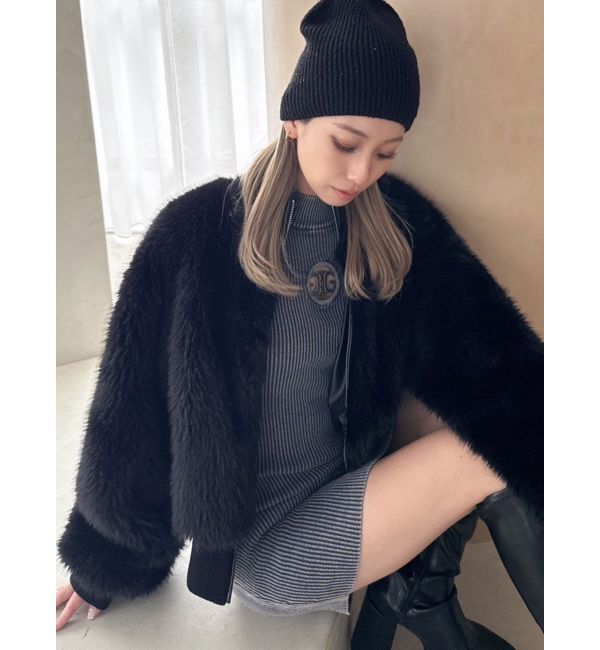 GYDA「GYDAプレートスパンコールニットビーニー」|ニット帽|