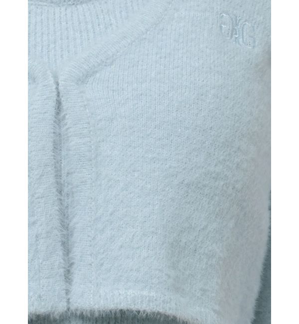 GYDA「Symmetry GYDA embroideryシャギーニットカーディガン【SETUP着用可】」|カーディガン|