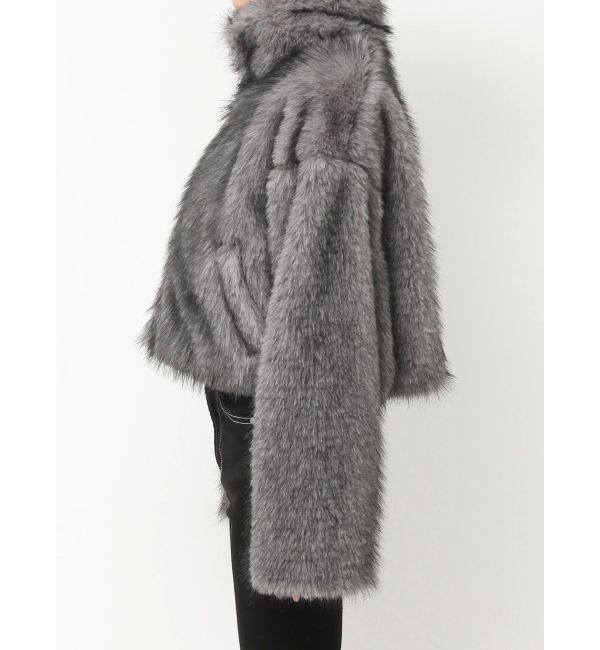 GYDA「フェイクファーW ZIPショートコート」|その他|