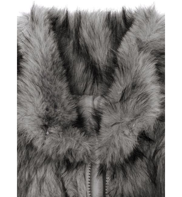 GYDA「フェイクファーW ZIPショートコート」|その他|