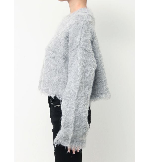 GYDA「モヘアタッチシャギーショートニットトップス【WEB限定】」|ニット・セーター|