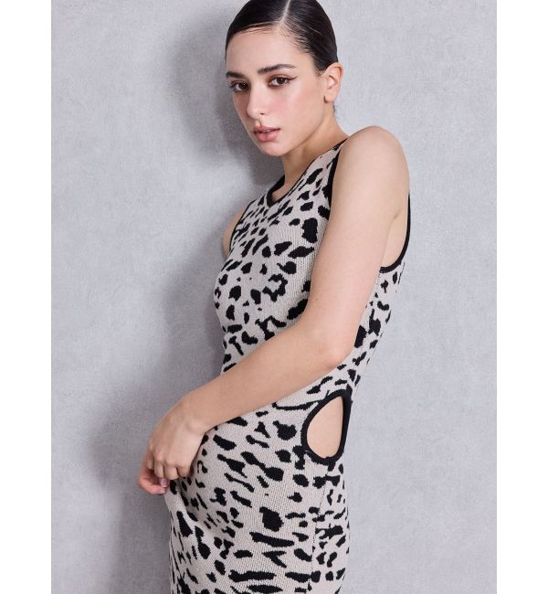 GYDA「SIDE OPENロングニットワンピース」|ワンピース|