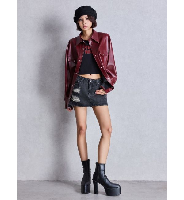 GYDA「バルキーショートブーツ」|ショートブーツ|