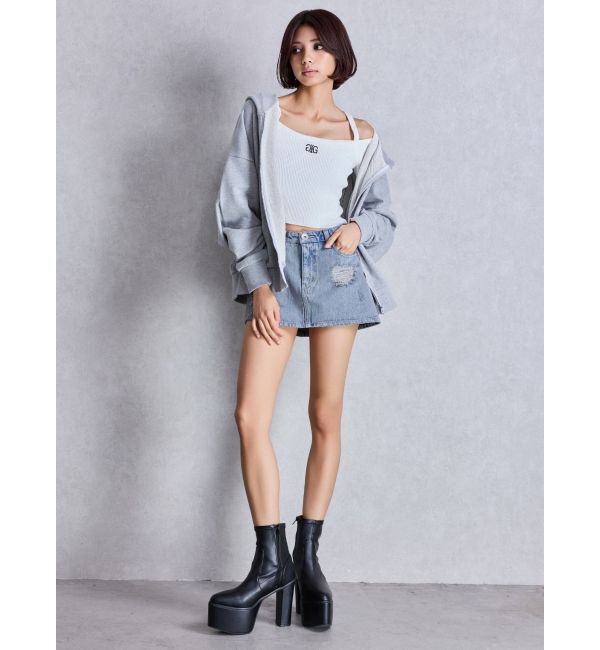 GYDA「バルキーショートブーツ」|ショートブーツ|