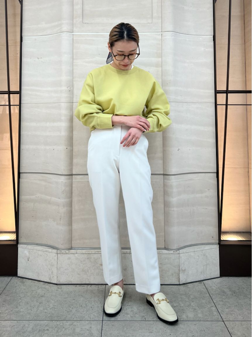 Mila Owen「【WEB限定カラー】後ろゴムセンタープレステーパードパンツ【ウォッシャブル】」|チノ|