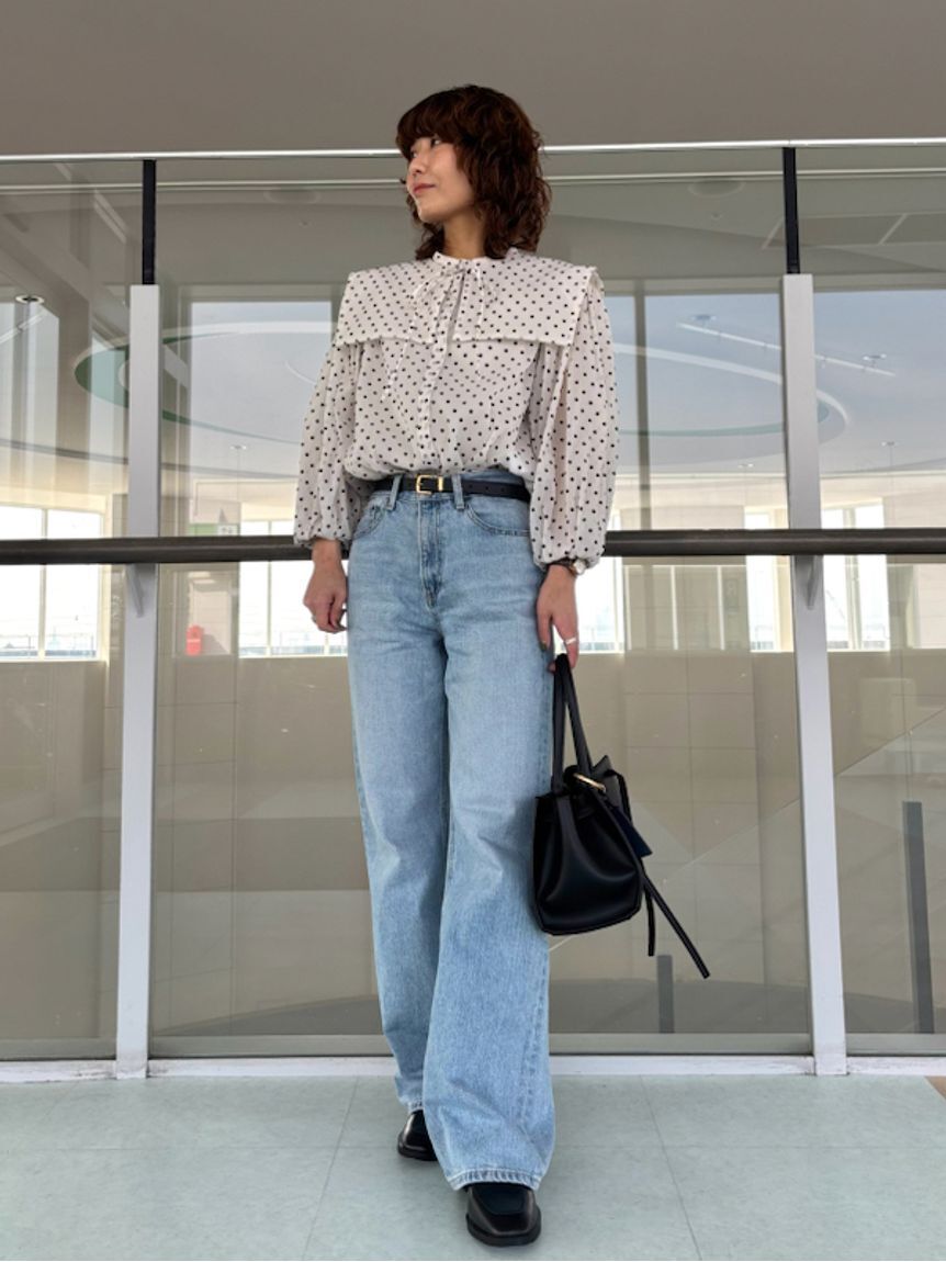 Mila Owen「ミッドライズストレートデニムパンツ【ウォッシャブル】」|デニム|