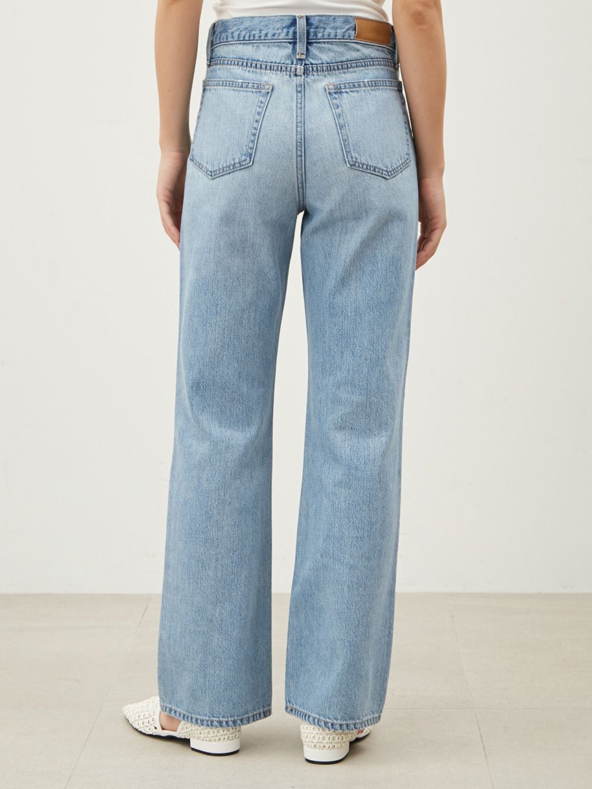 Mila Owen「ミッドライズストレートデニムパンツ【ウォッシャブル】」|デニム|