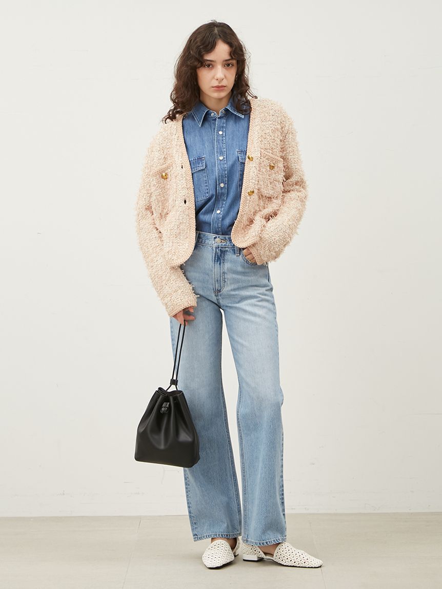 Mila Owen「ミッドライズストレートデニムパンツ【ウォッシャブル】」|デニム|